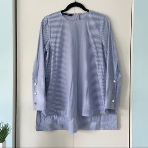 2 FOR 25 ✨ ZARA | EUC Blue/White Striped Tunic, S